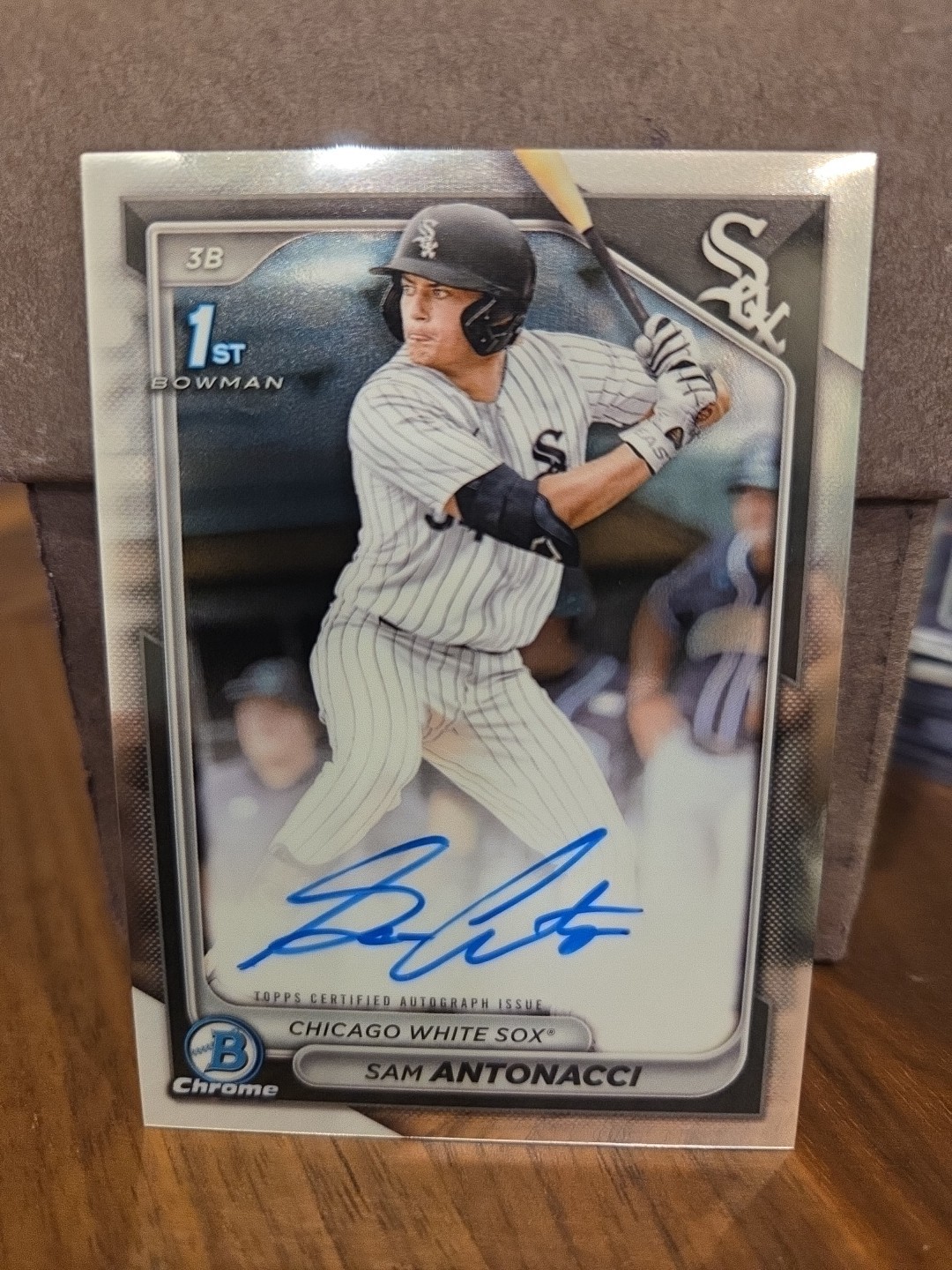 2024 Bowman Draft Sam Antonacci Chrome Auto 1st Prospect White Sox