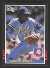 Pascual Perez 1985 Donruss #507 Atlanta Braves Baseball Card EX-MINT