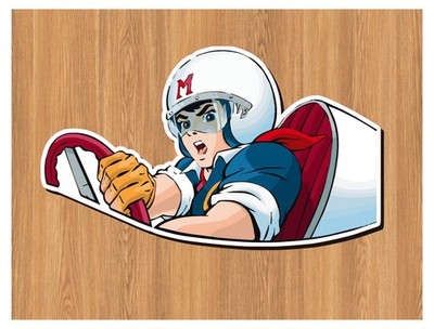 Speed Racer In The Cockpit All Weather Vinyl Decal Multiple Sizes Anime
