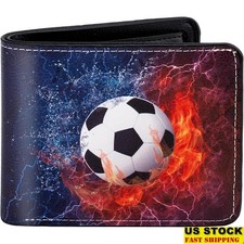 High Capacity Boys Wallet W/ RFID Protection Durable Leather Kids Wallet Gift US