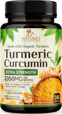 Turmeric Curcumin Supplement 1750mg with Organic Turmeric Ginger Capsules
