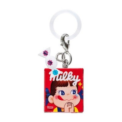 Gashapon Peko-chan Candy Personal Marker Charm 2026 - close up of Milky charm
