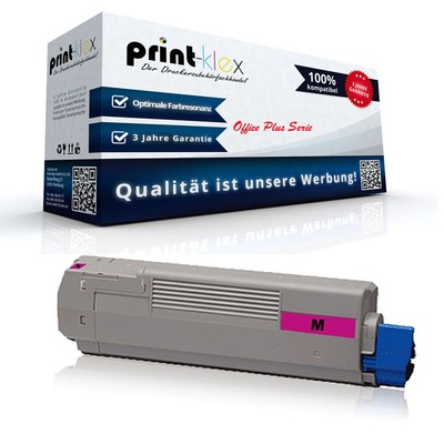 Magenta Rebuilt XL Tonerkartusche für OKI C-612 DN N Rot Magenta Toner Kassette