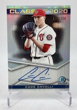 Cade Cavalli 2020 Bowman Draft Class of 2020 Auto SP /250 #C20A-CC