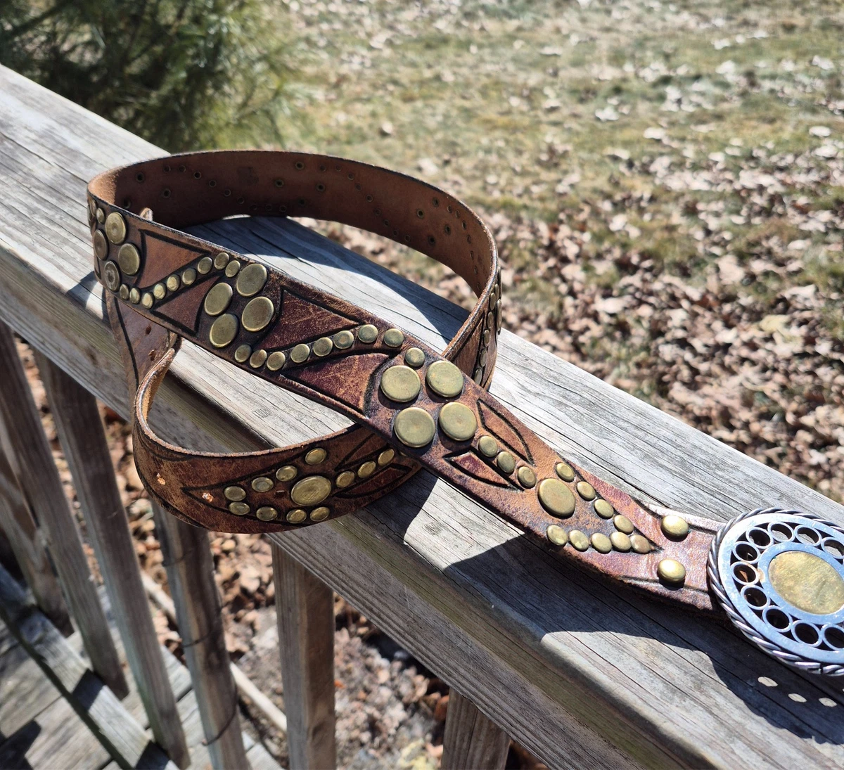 Brown Leather 1970s Vintage Belts for sale | eBay display picture 3