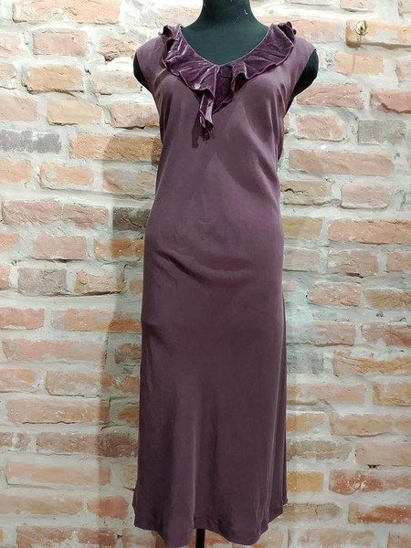 Women Laura Ashley Dress Lilac Velvet M