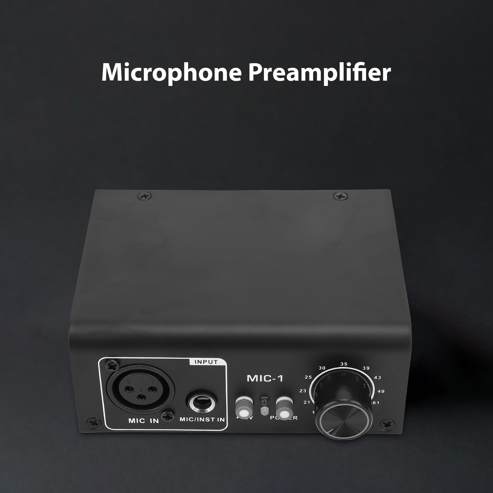 Professional 1 Channel Mic Preamp Ultra Quiet Mic Preamplifier For Recordin GRCV
