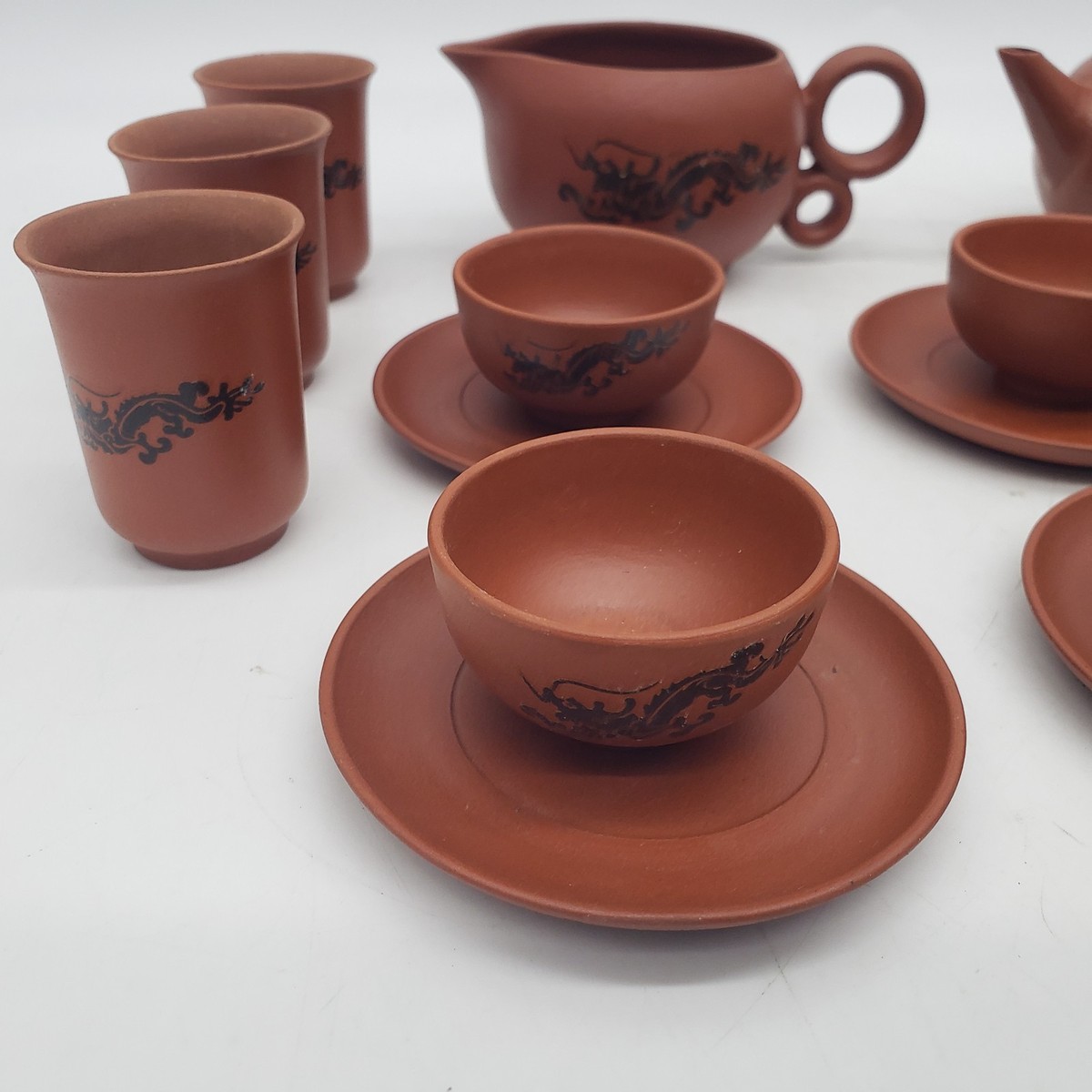 茶 nackyS Vintage Purple Sand Chinese Yixing Clay Tea Set 21pc - Read | eBay