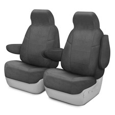 For Pontiac Fiero 84-88 Coverking Suede 1st Row Charcoal Custom Seat Covers