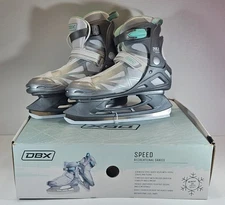 DBX Women's Recreational Figure Skates ‘20 Size 9 Ice skate Grey Mint Green