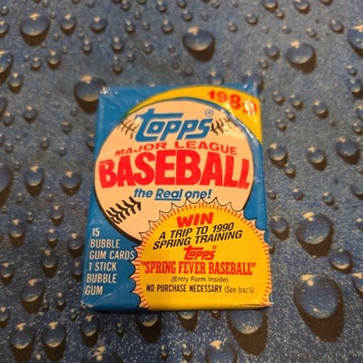 1989 Topps Vintage Baseball Wax Pack 15 Cards with Gum, Unopened Sealed