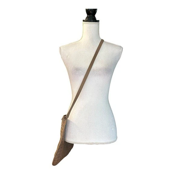 NUEVO SIN ETIQUETAS Vera Bradley Angel Pez Paja Bandolera Cartera Cálida Piedra Paja Foto 3 de 4