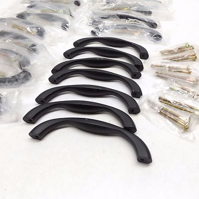 (45) Berenson Valencia 7018-155-C Cabinet Pull, 3 3/4  Centers Dull Black