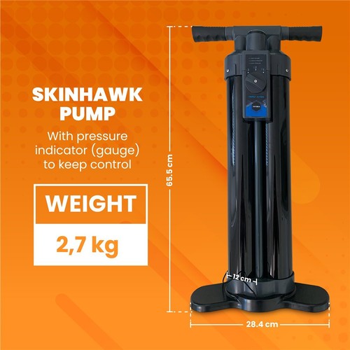 SKINHAWK Triple Action Pumpe für Stand Up Paddle Boards, Kajak - Bild 2 von 4