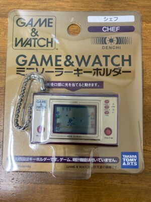 ゲーム&ウォッチ　ミニソーラーキーホルダー　CHEF Game Watch Mini Solar Keychain Chef Takara Tomy | eBay