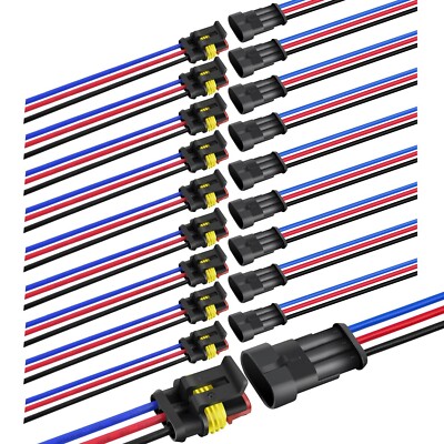 Conectores de Cables Electricos Enchufe Macho Y Hembra Enchufe de 3 Pines Nueva