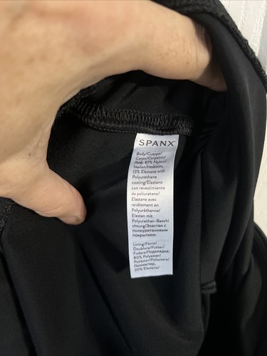 Spanx Kunstleder Leggings für Damen, Größe M - schwarz - Bild 9 von 14