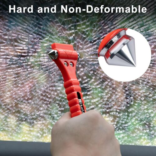 2x Car Safety Hammer Window Glass Breaker Seat Belt Emergency Escape Cutter Tool - Picture 3 of 6