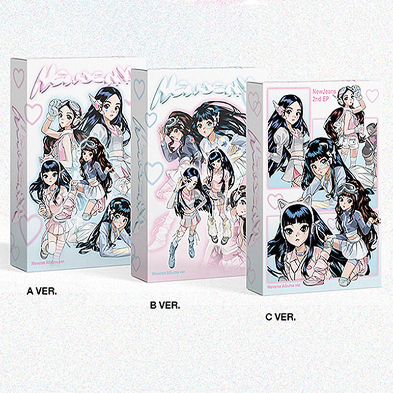 NEWJEANS [GET UP] 2nd Album WEVERSE Ver/QR Card+Lyrics Book+10