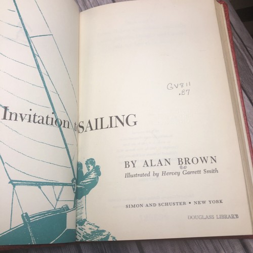 Brown, Alan INVITATION TO SAILING 1st Edition 1st Printing (RP B7) - Picture 4 of 8