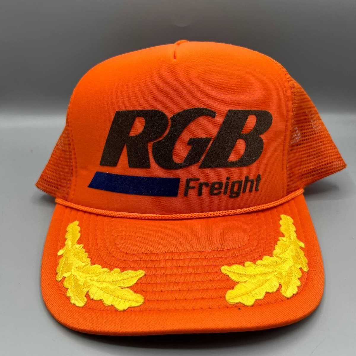Vintage RGB Freight Trucker Hat Men Orange Nissin Snap Back Cap | eBay