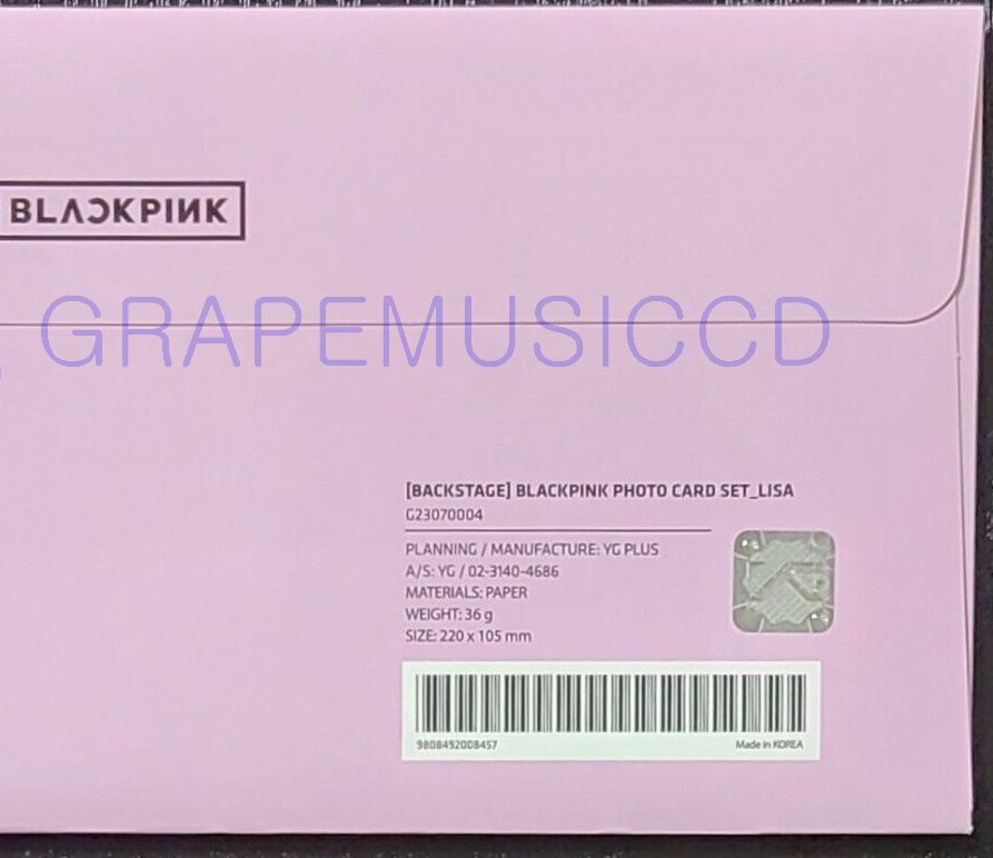 BLACKPINK WORLD TOUR BORN PINK FINALE IN SEOUL OFFICIAL MD PHOTO