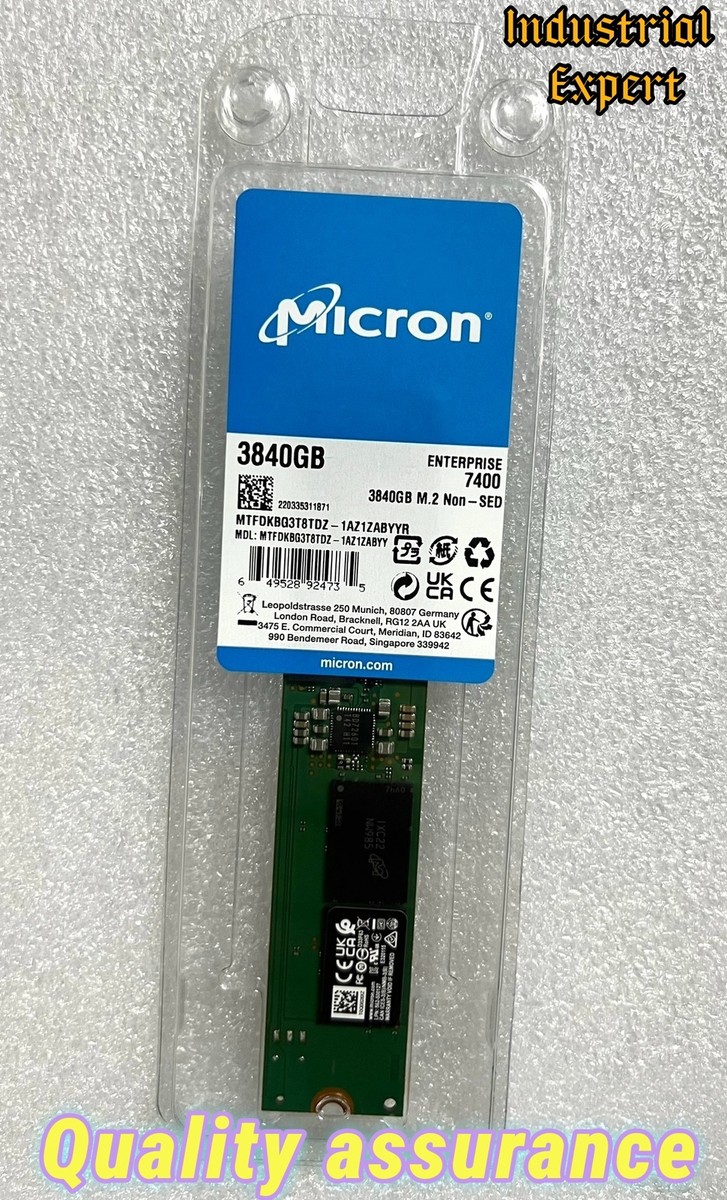 New Micron 7400 PRO 3.84TB M.2 22110 SSD NVMe Gen4 x4
