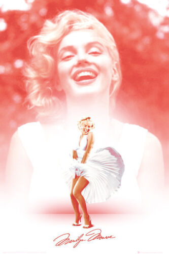 Marilyn Monroe Poster Laughing Dress Classic Iconic Art Print 24x36 - Picture 1 of 1