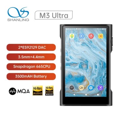 SHANLING M3 Ultra Android 10 Portable HiFi Music Player Bluetooth MP3 Player