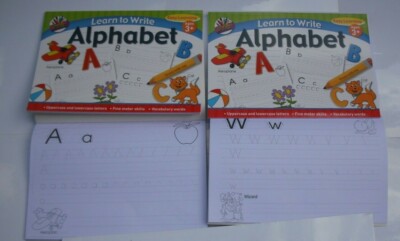Schreiben lernen & Mathe, Alphabet Buchstaben, pädagogische Aktivität, Homeschooling