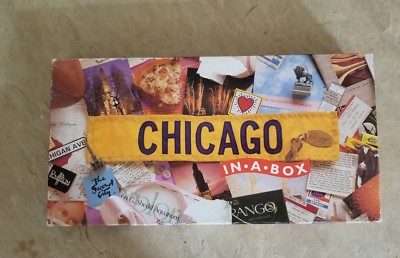 Chicago In A Box Monopoly style board game featuring Windy City Landmarks