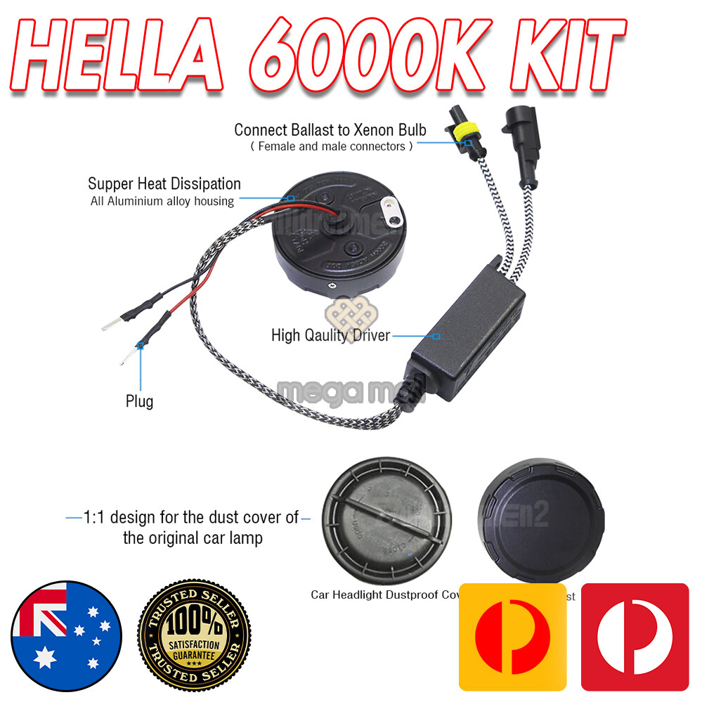 55W 12V HID 6000K CONVERSION KIT FOR HELLA RALLYE 4000 SPOT DRIVING LIGHTS 4WD eBay