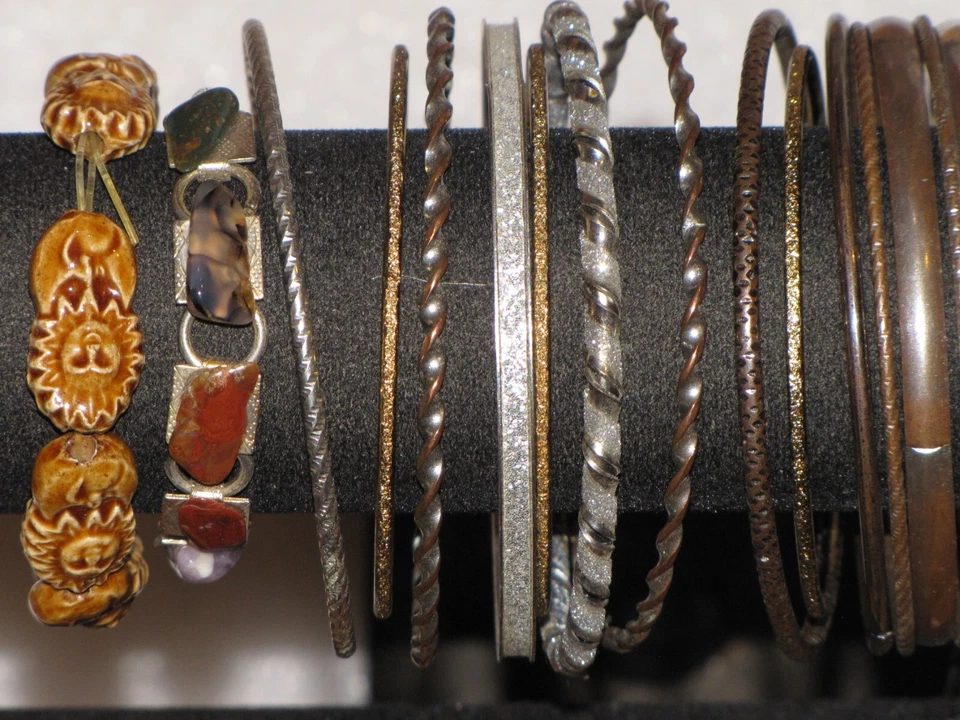 Lot Of 20 Kate Spade Bracelets Gold Silver Plated Beaded Stone Women Bangle - Image 3 of 4