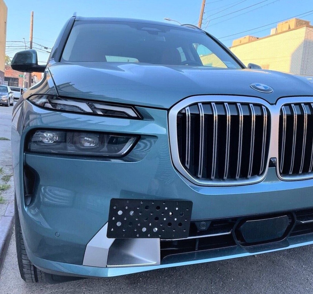 2023-2025 BMW X7 M Front Bumper Tow Hook License Plate Tag Mount ...