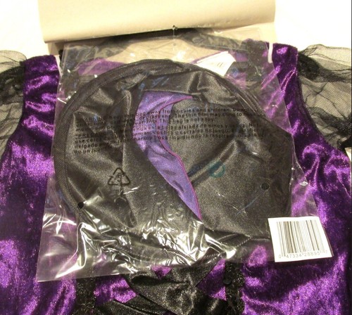 TOTALLY GHOULS VIOLET PURPLE WITCH COSTUME GIRLS SIZE M NEW WITH TAG - Picture 4 of 4