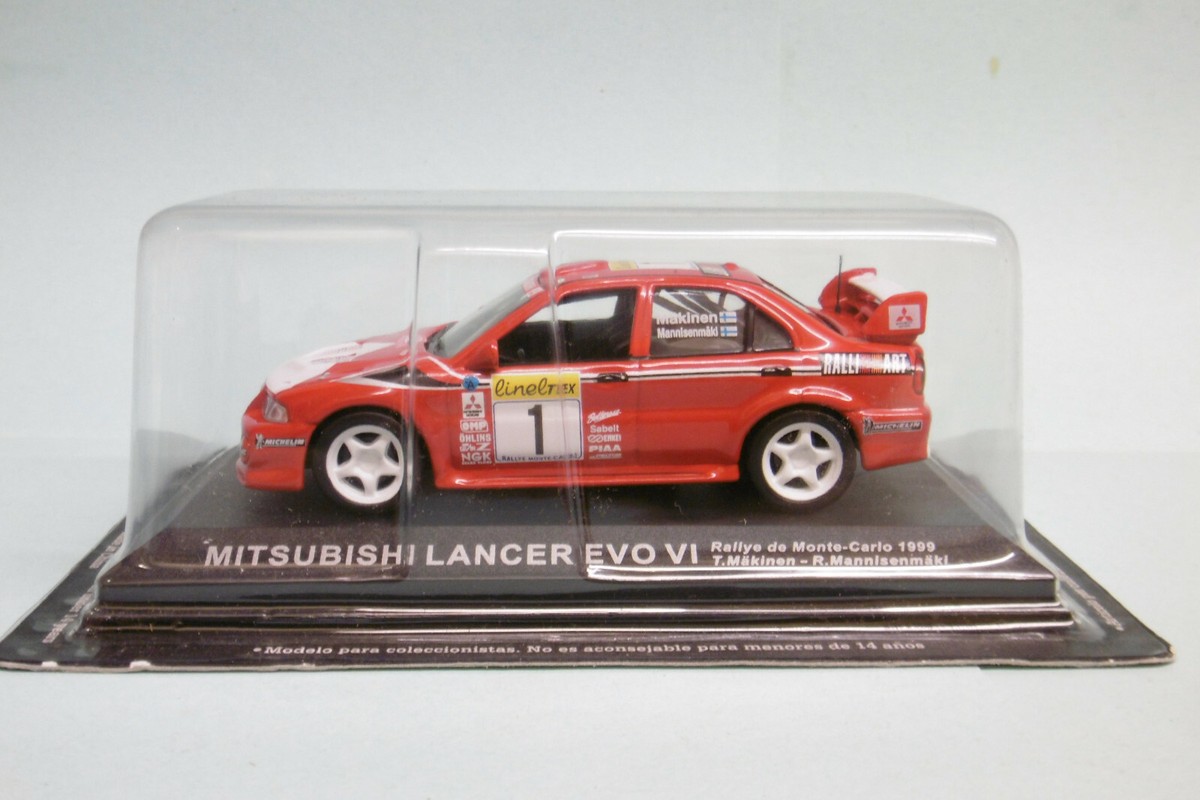 1/43 IXO altaya mitsubishi lancer evo VI rallye monte carlo 2000