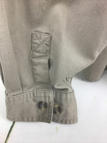 C.E Schmidt Workwear Fit For Her Khaki Cotton Long Sleeve Button Up Top Sz. 3XL - Picture 13 of 13