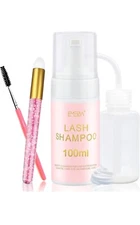 Lash Shampoo Kit - 3.38 Fl.Oz / 100Ml Gentle Foam Lash Cleanser, Oil-Free Cleani