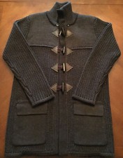 PAOLO PECORA MENS 1795 BROWN 100 WOOL COAT CARDIGAN SZ. SMALL NEW WITH TAG