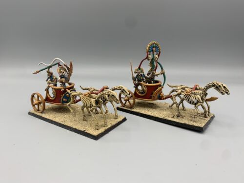 Warhammer The Old World: Tomb Kings of Khemri King in Chariot and 2 x Chariots - Picture 2 of 3