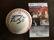 BRONSON ARROYO 04 Red Sox W.S. Champ JSA Certified Signed Baseball CM289