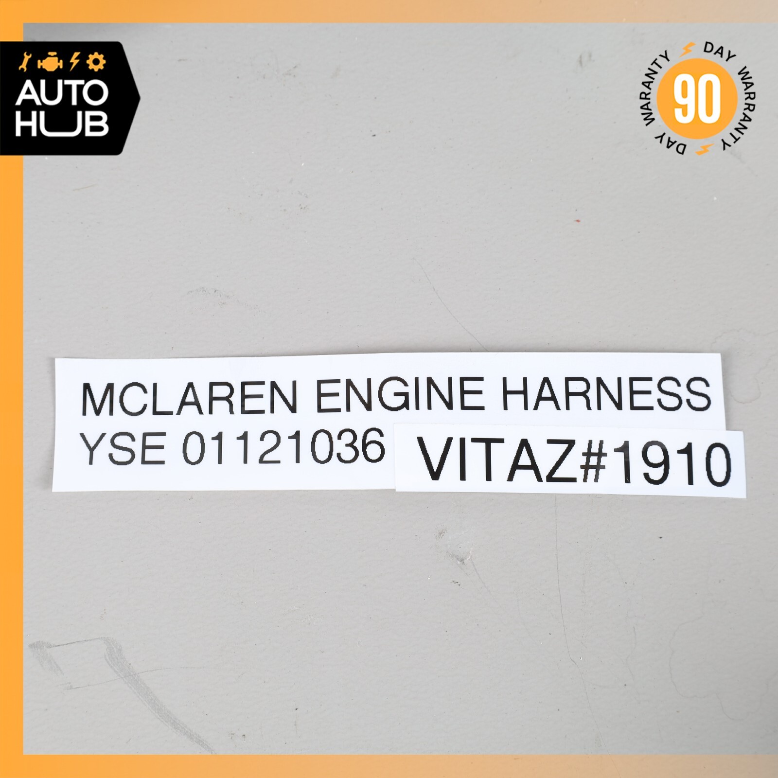 16-17 McLaren 570GT 570S 3.8L Engine Motor Wire Harness 01121036 OEM