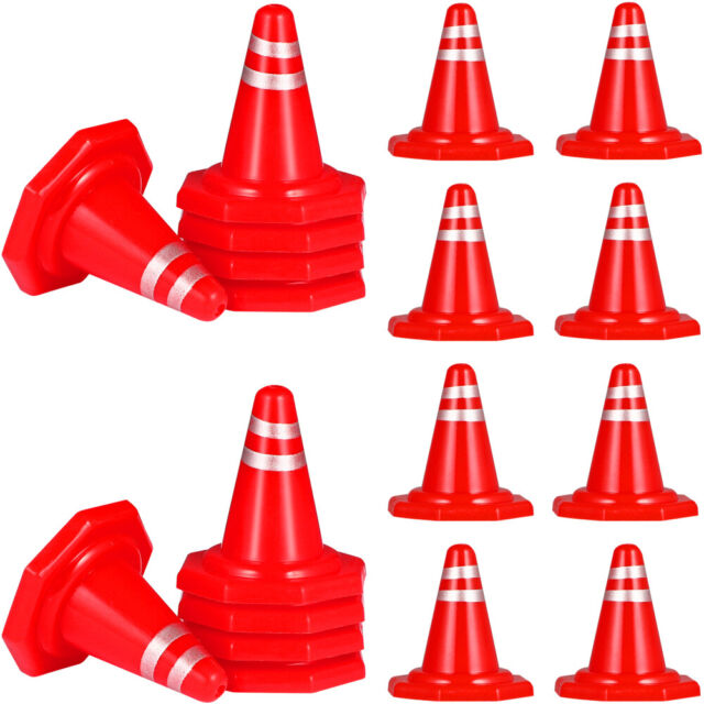 50 Pcs Construction Mini Cones Mini Cones Traffic Miniature Toys 50 Pcs Construction Mini Cones Mini Cones Traffic Miniature Toys