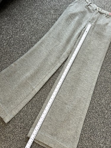 Vintage Y2K Diesel Cawood Grey Wide Leg Trousers 28 - Picture 11 of 11