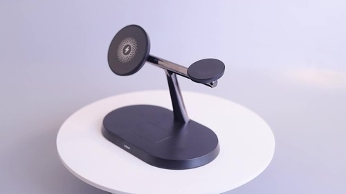 3IN1 15W Magnetic Wireless Charger Dock Stand For iWatch 8 7 Air Pods iPhone 14 - Video 1 of 1