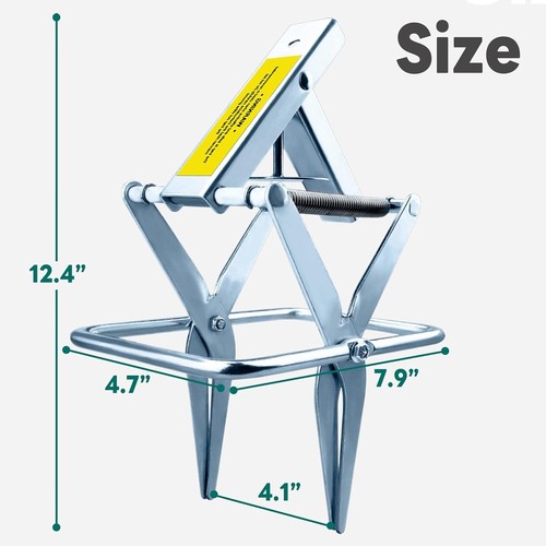 2 Pack Galvanized Steel Mole Traps - Eco-Friendly & Easy Setup for Lawns - Picture 6 of 10