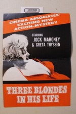 Three Blondes in His Life (1961) pressbook