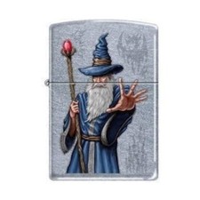 Zippo Lighter - Wizard with Staff Street Chrome - 853217