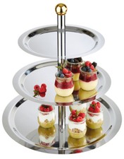 Buffetgestell Buffetleiter Etagere Serviergestell 3 Etagen &Oslash; 48 cm Gastlando