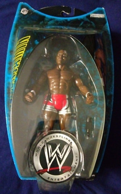 WWE SHELTON BENJAMIN 2004 RUTHLESS AGGRESSION Series 11.5 Red Trunks JAKKS Rare